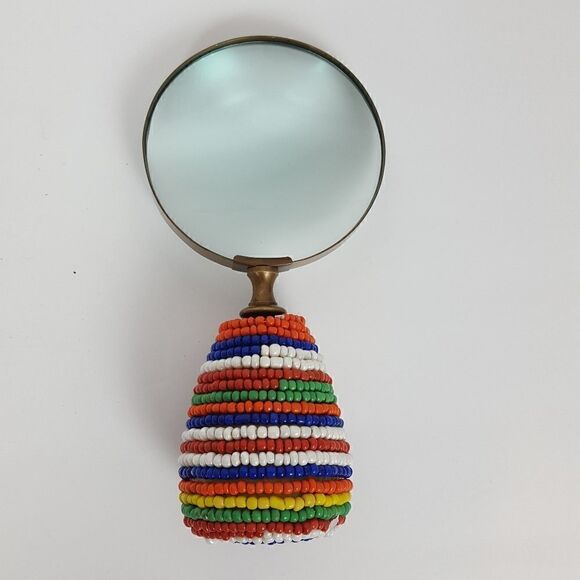 Vintage Brass Magnifying Glass - Picture 2 of 7